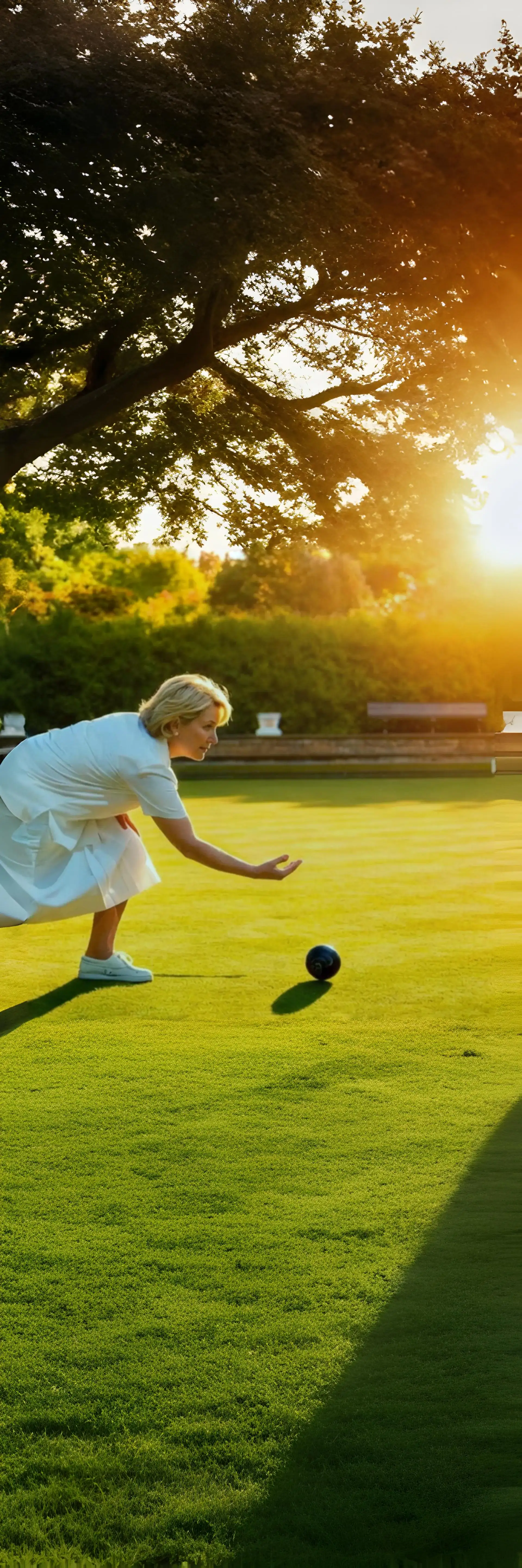 lady lawn bowling